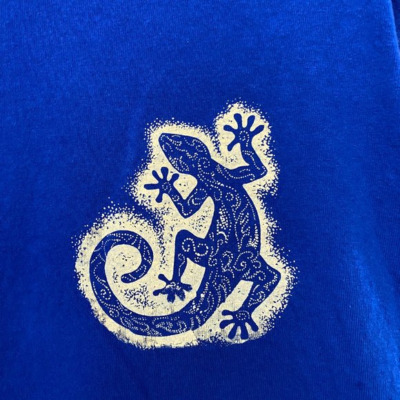 Puerto Vallarta Mexico Tank Top Men Size XL Sleeveless Shirt Gecko Print STAINS - Picture 3 of 7